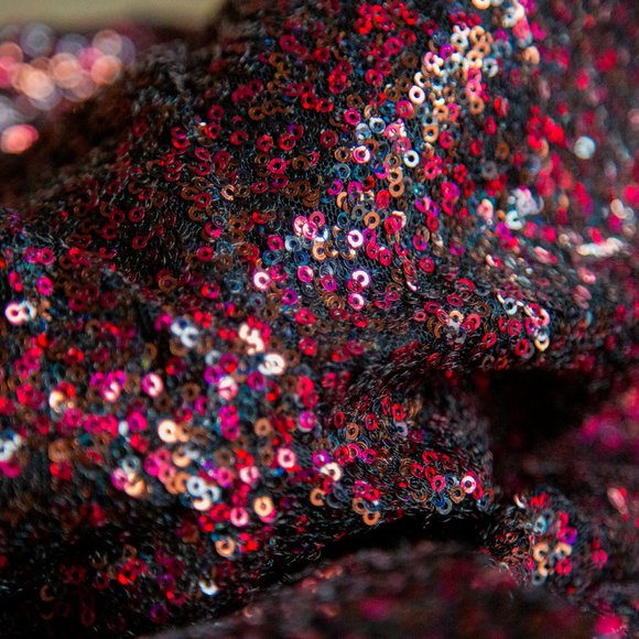 Express Red Sequin Cocktail Dress - Picture 5 of 6